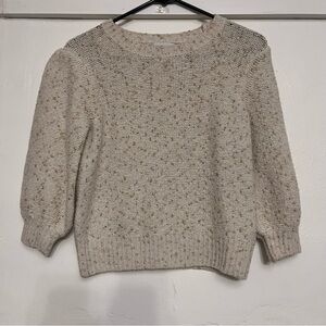 GUC Calvin Klein Jeans Cream W/ Gold Speckled Sweater